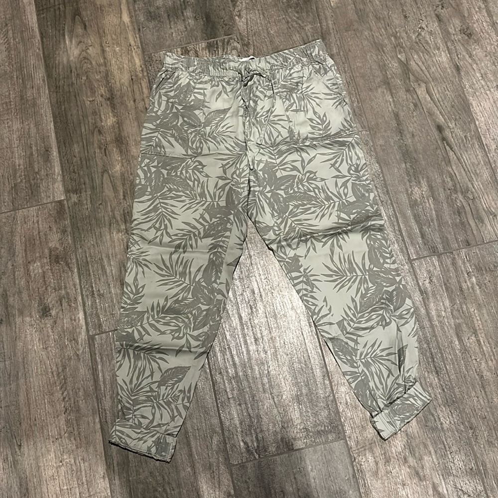 C & C California palm print jogger pants